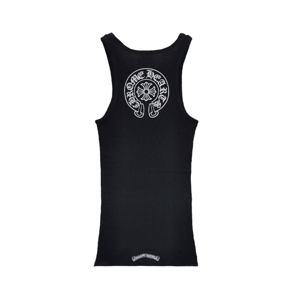 Chrome Hearts Black Horseshoe Logo Tanktop