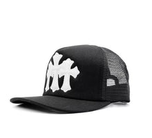 Laden Sie das Bild in den Galerie-Viewer, Chrome Hearts Triple Cross Trucker Cap