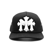 Laden Sie das Bild in den Galerie-Viewer, Chrome Hearts Triple Cross Trucker Cap