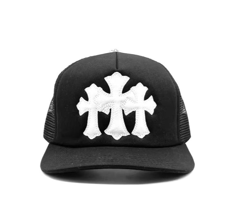 Chrome Hearts Triple Cross Trucker Cap